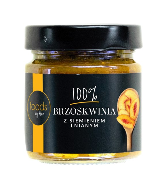 LEVANN Dżem brzoskwinowy z siemieniem ln. b/c 200g