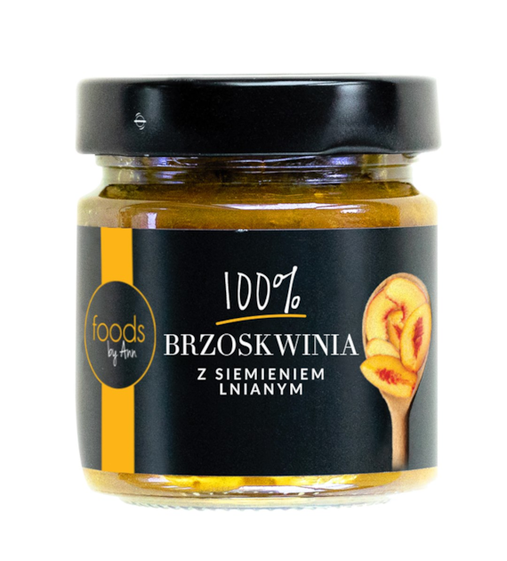 LEVANN Dżem brzoskwinowy z siemieniem ln. b/c 200g