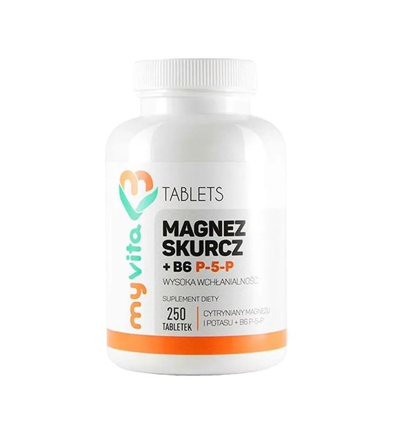 MYVITA Magnez skurcz+b6 p5p 250tb