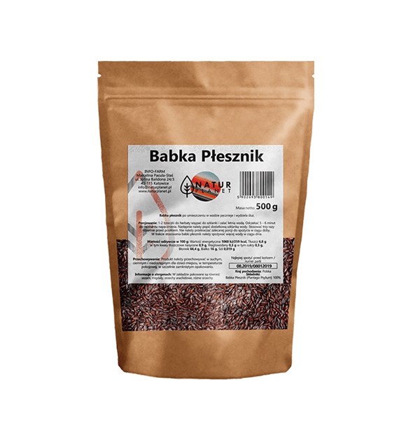 NATUR PLANET Babka płesznik nasiona 500g