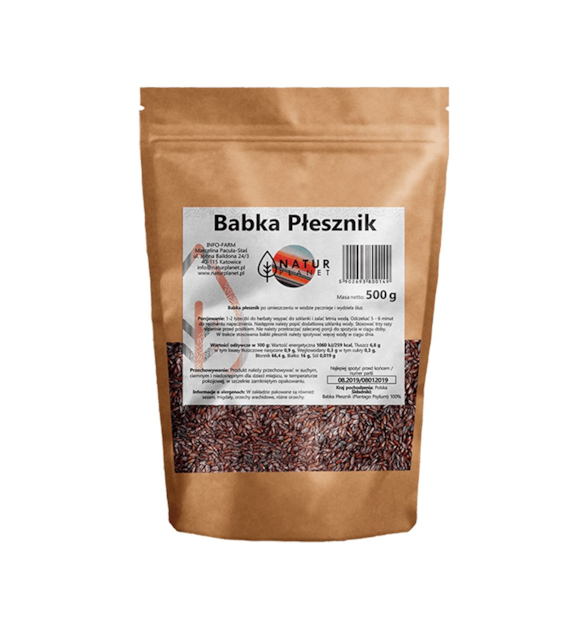 NATUR PLANET Babka płesznik nasiona 500g