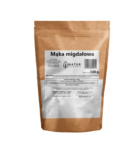 NATUR PLANET Mąka migdałowa 500g