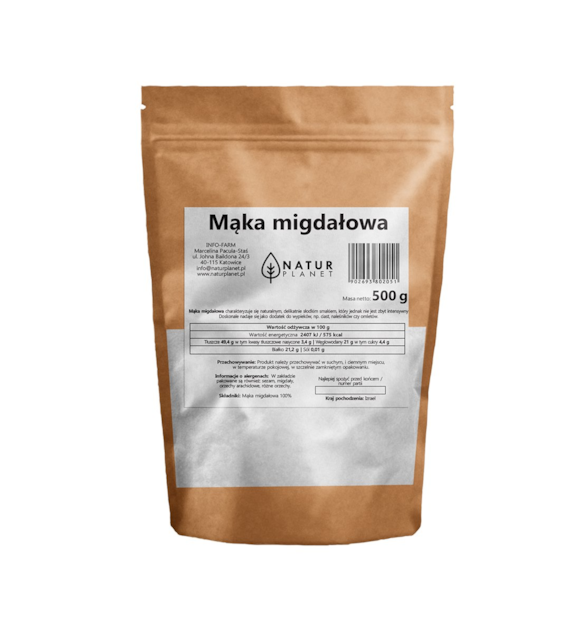 NATUR PLANET Mąka migdałowa 500g
