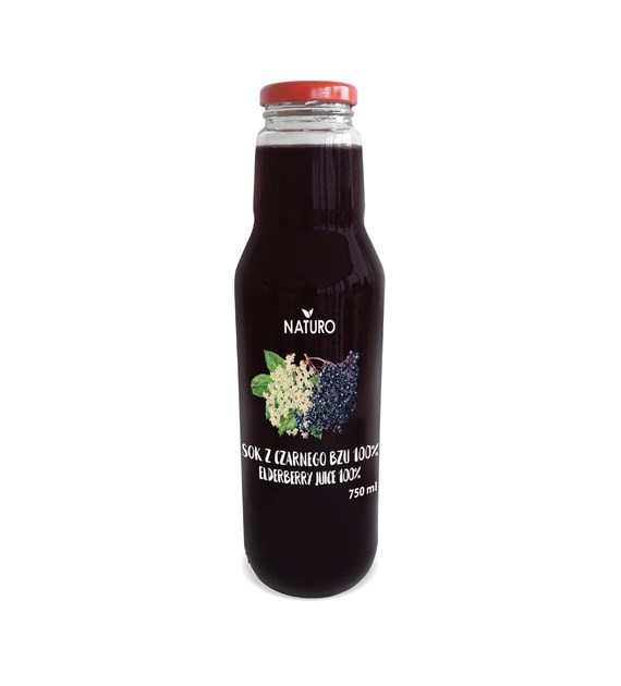 NATURO Sok czarny bez 100% 750ml