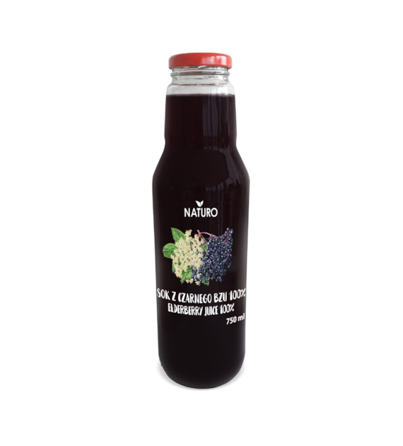 NATURO Sok czarny bez 100% 750ml