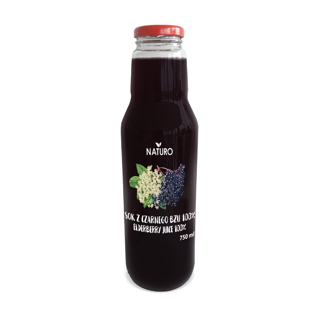 NATURO Sok czarny bez 100% 750ml