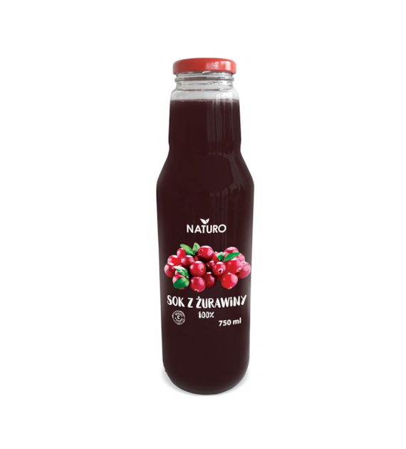 NATURO Sok z żurawiny 100% 750ml