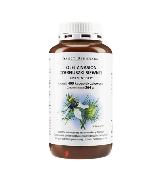 SANCT BERNHARD Olej z czarnuszki 500 mg  - 400 kapsułek