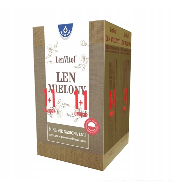 OLEOFARM Len mielony 200g+200g