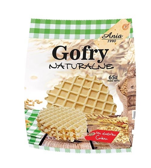ANIA Gofry naturalne bezcukrowe 65g