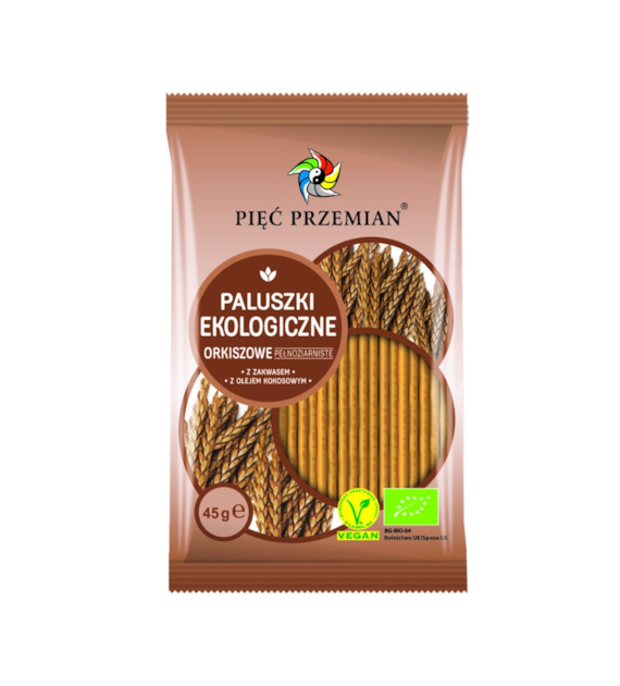 PIĘĆ PRZEMIAN Paluszki orkiszowe BIO 45g