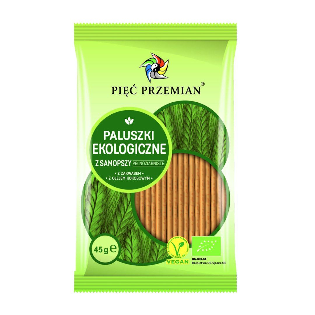 PIĘĆ PRZEMIAN Paluszki samopsza BIO 45g