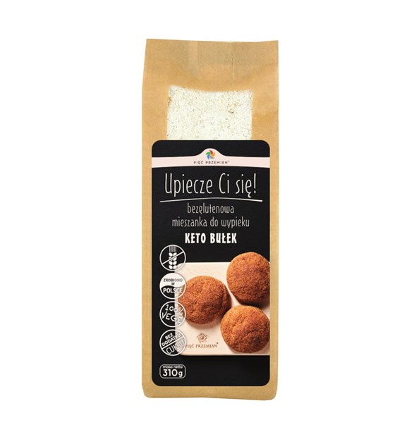 PIĘĆ PRZEMIAN Keto mieszanka bułki b/g 310g