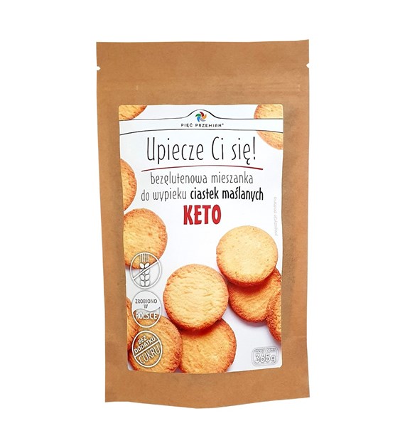 PIĘĆ PRZEMIAN Keto mieszanka ciastka maślane b/g 350g