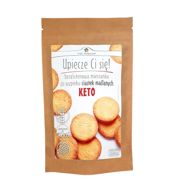 PIĘĆ PRZEMIAN Keto mieszanka ciastka maślane b/g 350g