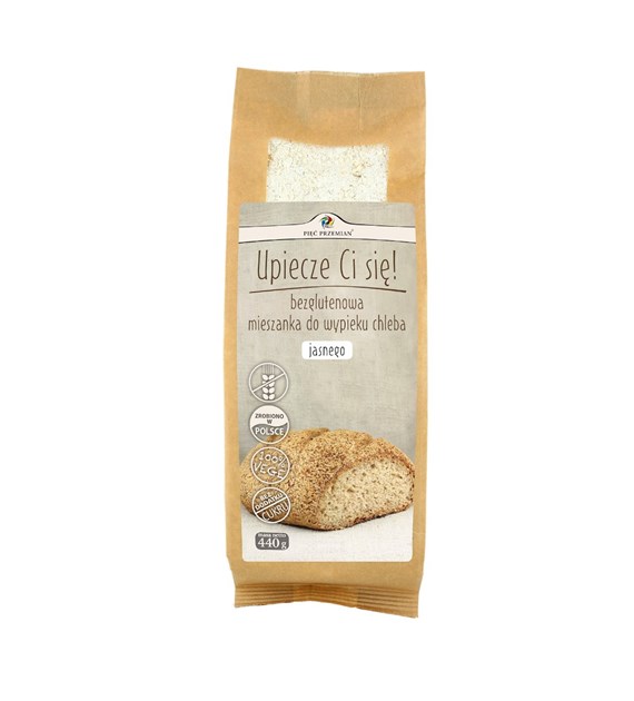 PIĘĆ PRZEMIAN Mieszanka chleb jasny b/g 440g