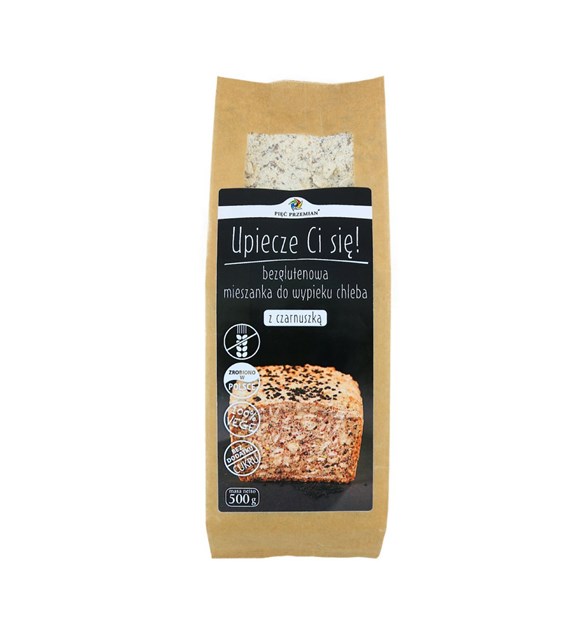 PIĘĆ PRZEMIAN Mieszanka chleb z czarnuszką b/g 500g