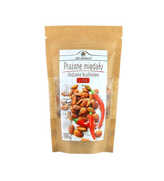 PIĘĆ PRZEMIAN Migdały z ksylitolem i chilli 100g