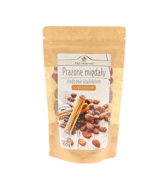 PIĘĆ PRZEMIAN Migdały z ksylitolem i cynanom. 100g