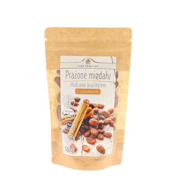 PIĘĆ PRZEMIAN Migdały z ksylitolem i cynanom. 100g