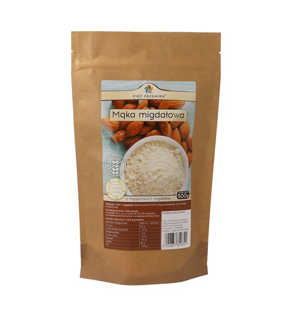 PIĘĆ PRZEMIAN Mąka migdałowa b/g 500g