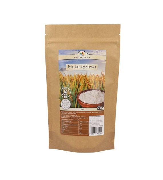 PIĘĆ PRZEMIAN Mąka ryżowa b/g 500g