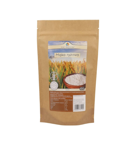 PIĘĆ PRZEMIAN Mąka ryżowa b/g 500g