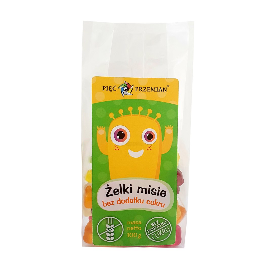 PIĘĆ PRZEMIAN Żelki misie b/c 100g