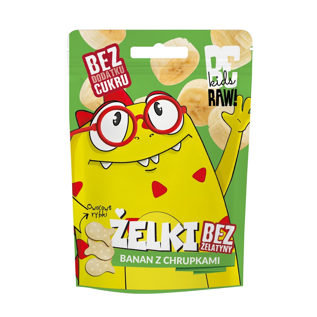 PURELLA Kids Żelki banan z chrupkami 35g