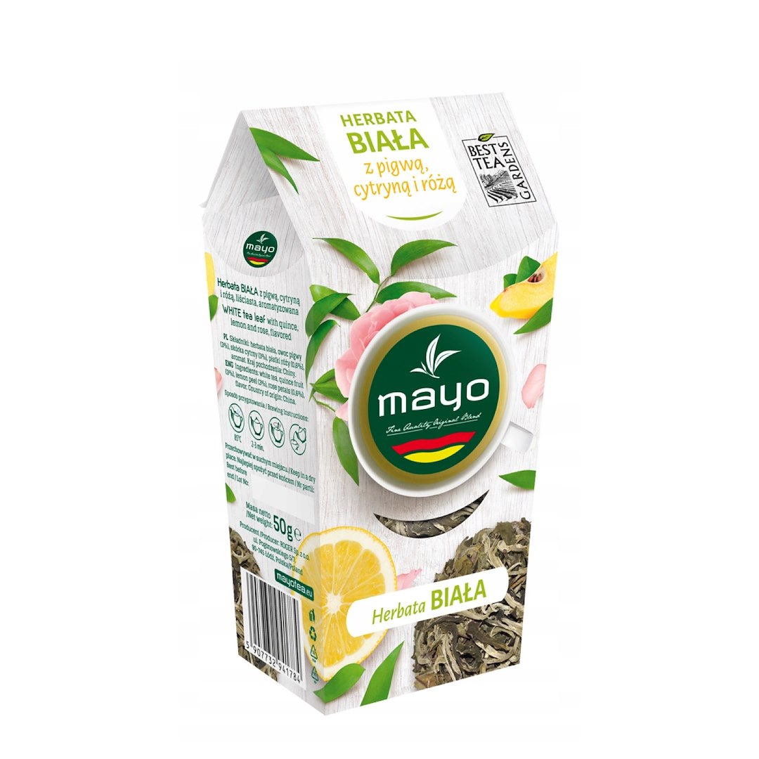ROGER Herbata biała mayo cytryna-róża-pigwa 50g