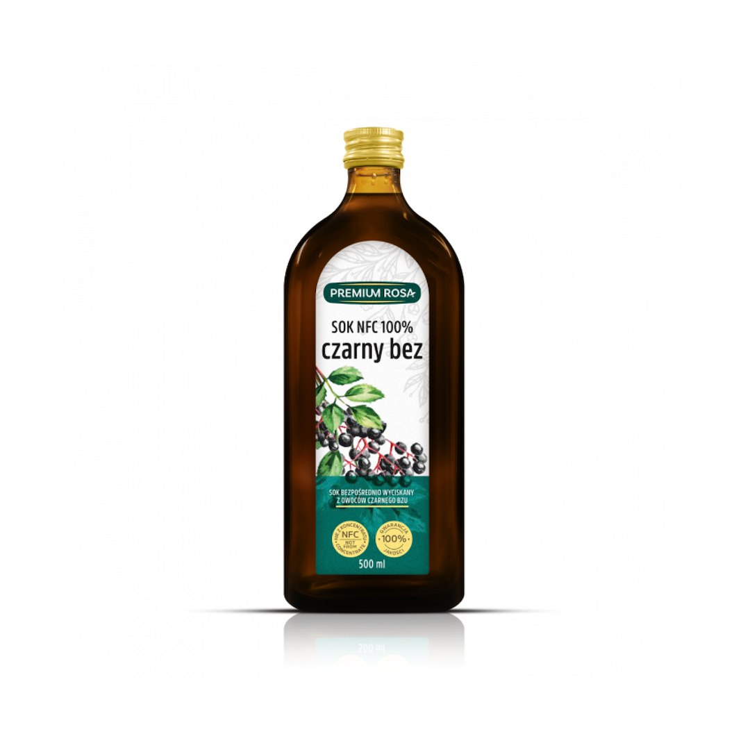 PREMIUM ROSA Sok czarny bez 100% 500ml