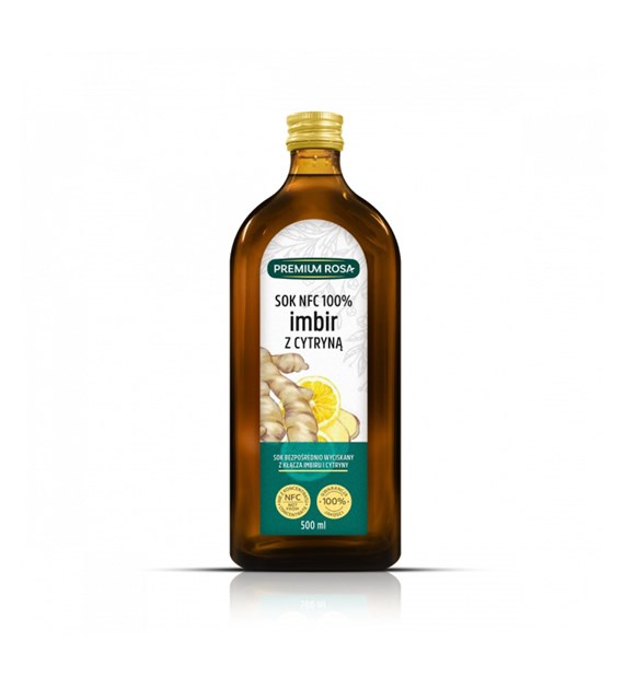 PREMIUM ROSA Sok imbir z cytryną 100% 500ml