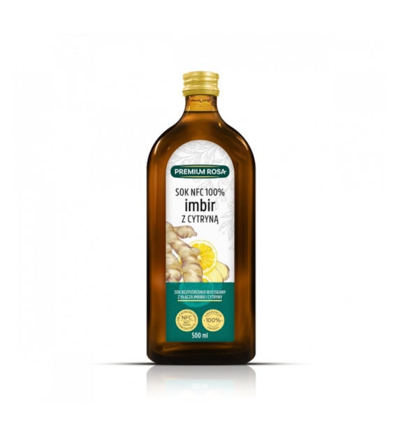 PREMIUM ROSA Sok imbir z cytryną 100% 500ml