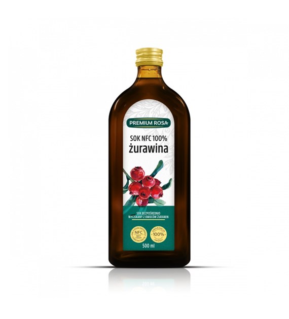 PREMIUM ROSA Sok żurawina 100% 500ml