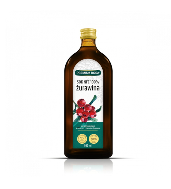 PREMIUM ROSA Sok żurawina 100% 500ml
