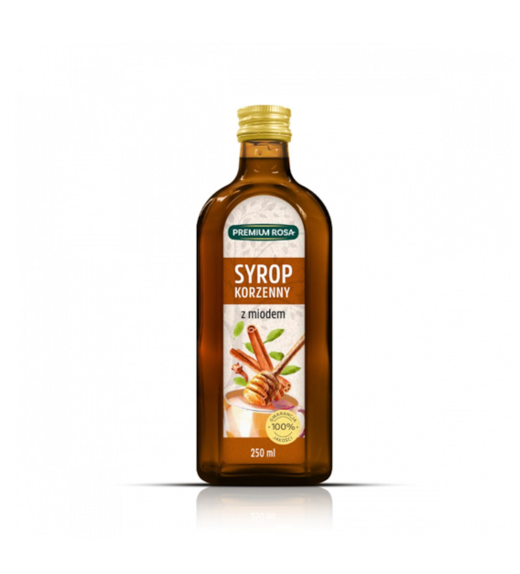 PREMIUM ROSA Syrop korzenny z miodem 250ml