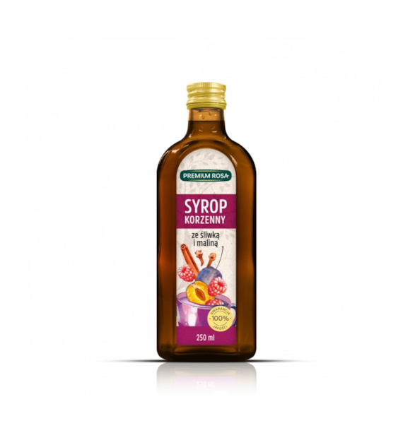 PREMIUM ROSA Syrop korzenny śliwka malina 250ml