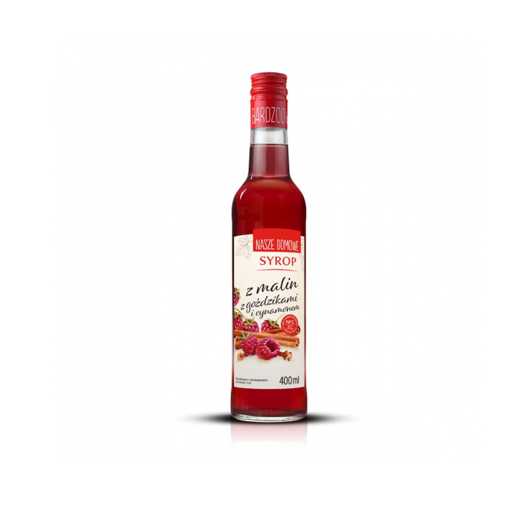 PREMIUM ROSA Nasze domowe Syrop z malin z cynam.i goździkami 400ml