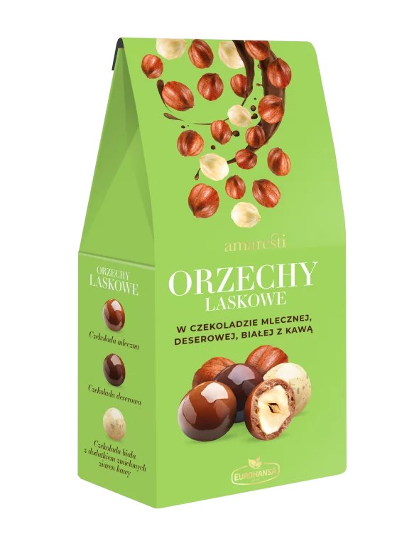 AMARESTI Orzechy laskowe w czekoladzie mix 80g
