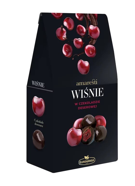 AMARESTI Wiśnie w czekoladzie deserowej 80g
