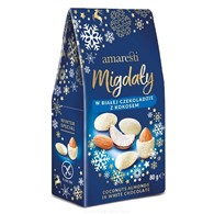 AMARESTI BN Migdały w białej czekoladzie z kokosem 80g