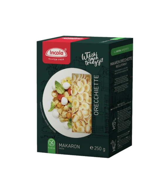 INCOLA Makaron bezglutenowy Orrecchiette muszelka b/g 250g