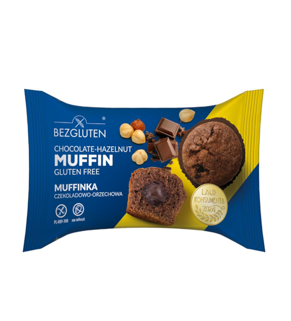 BEZGLUTEN Muffinka czekoladowo - orzechowa bezglutenowa 60g