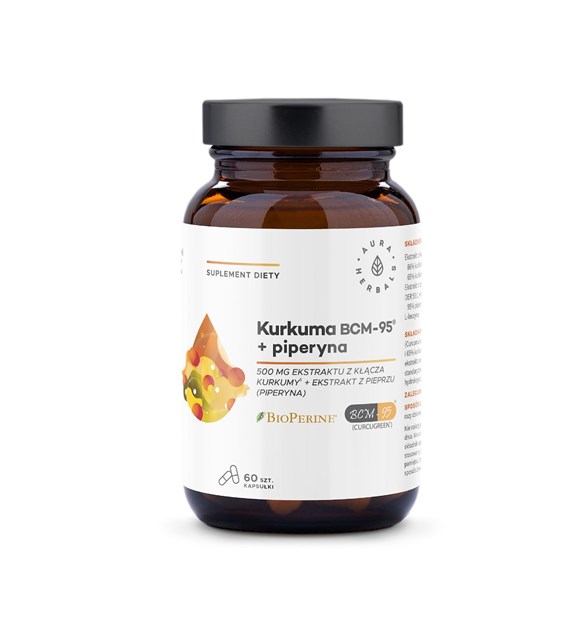 AURA Kurkuma 500 mg BCM-95® + piperyna, kapsułki 60 szt