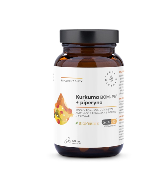 AURA Kurkuma 500 mg BCM-95® + piperyna, kapsułki 60 szt