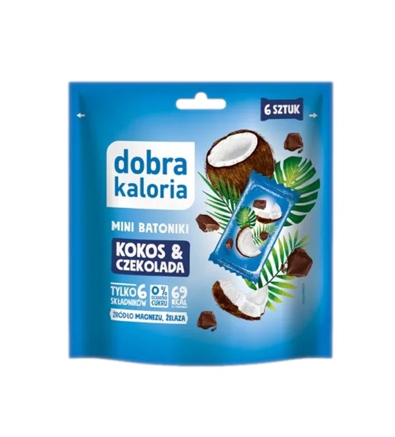 DOBRA KALORIA Mini batoniki kokos & czekolada doypack 102g