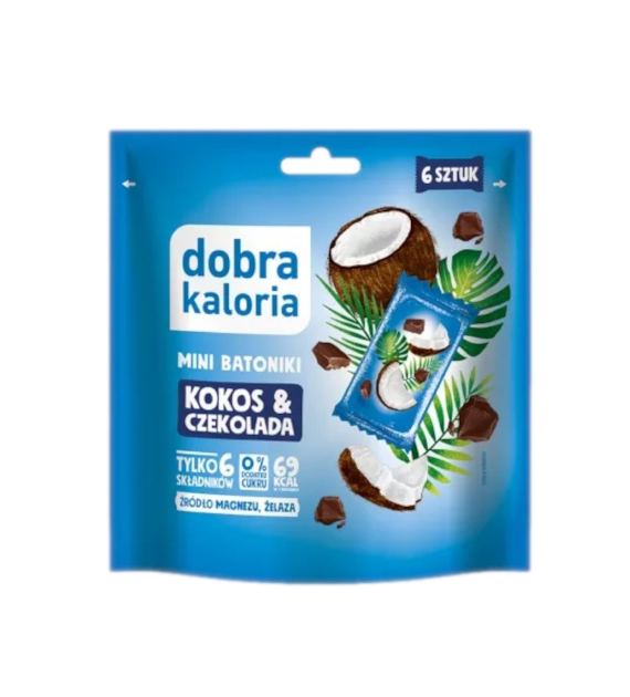 DOBRA KALORIA Mini batoniki kokos & czekolada doypack 102g
