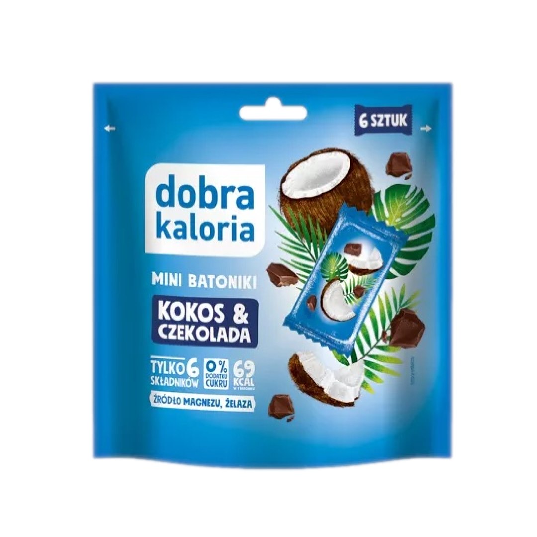 DOBRA KALORIA Mini batoniki kokos & czekolada doypack 108g