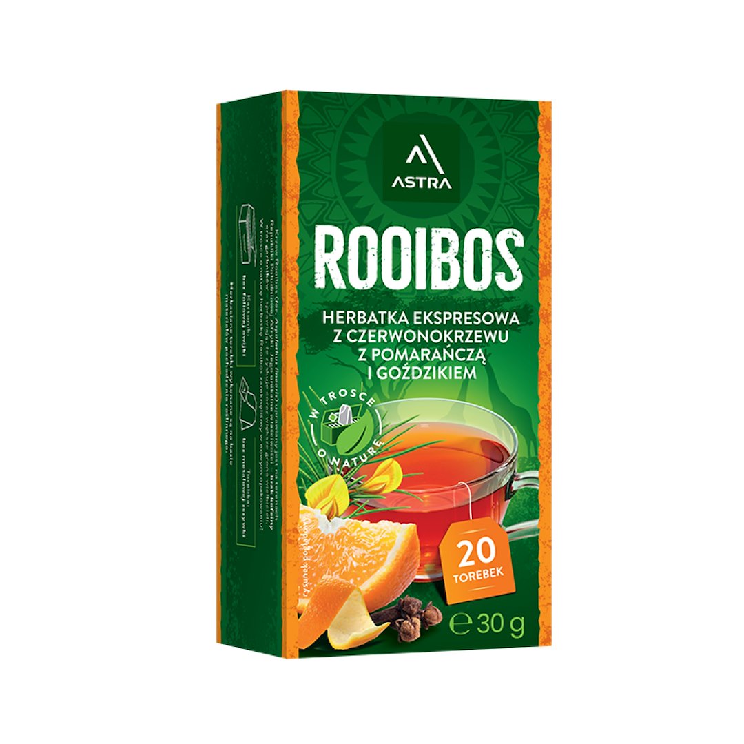 ASTRA Herbata rooibos z goździkiem i pomarańczą 20szt