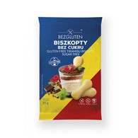 BEZGLUTEN Biszkopty bez cukru 85g